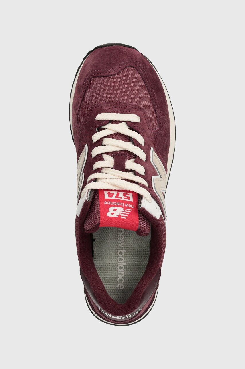 New balance best sale 574 bordeaux gris