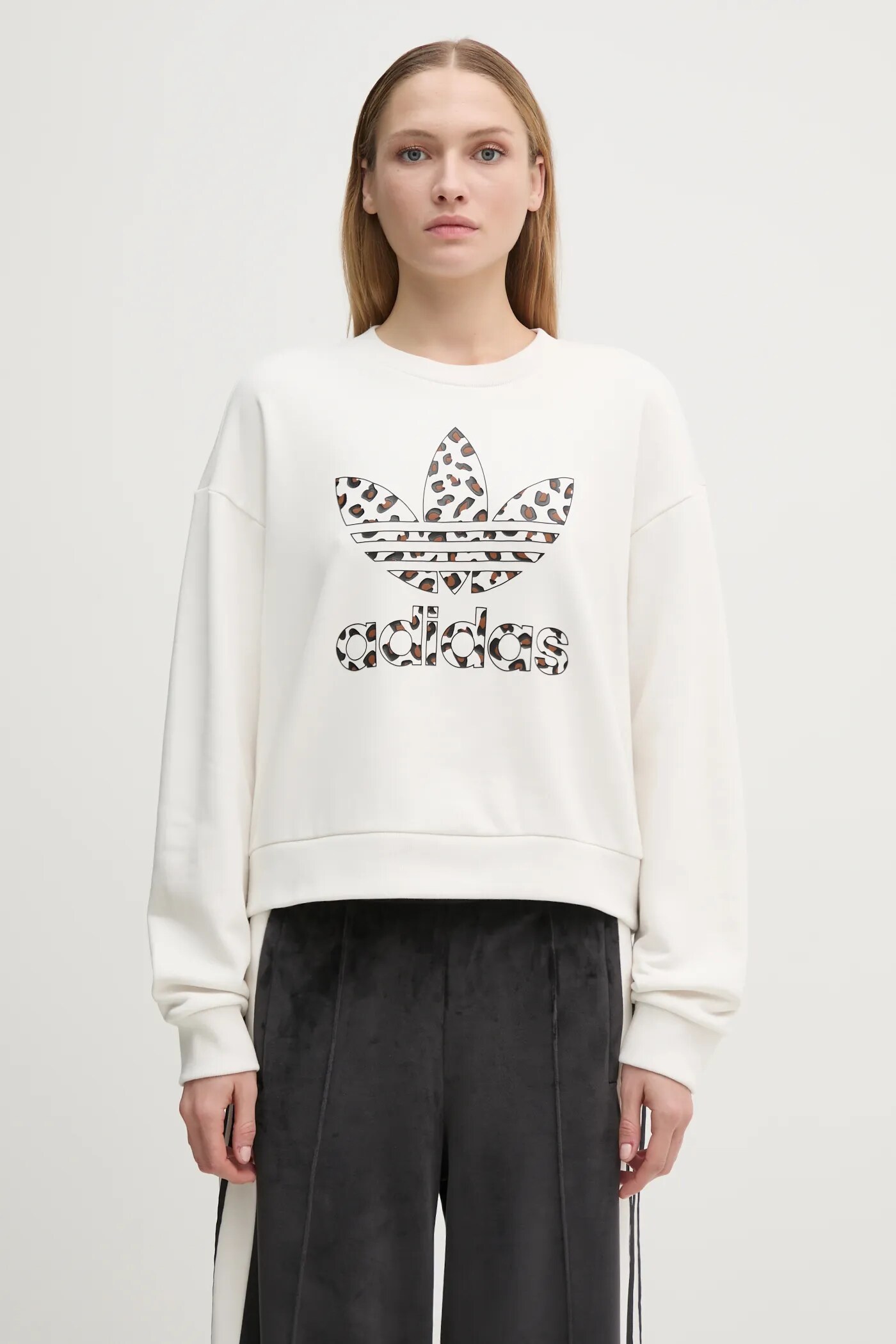 adidas Originals cotton sweatshirt Leopard Sweat PRM EU