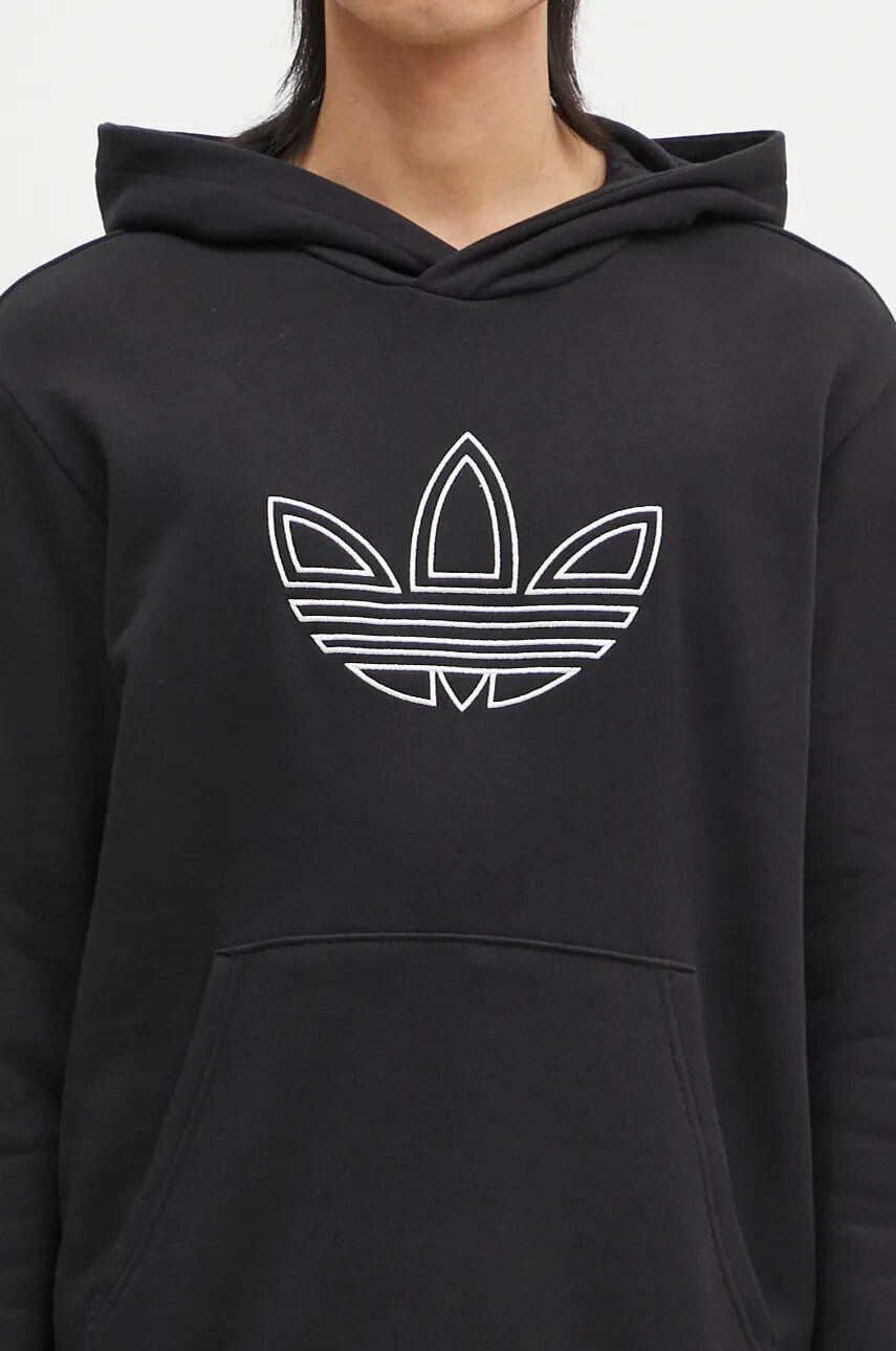 Adidas outline hoodie black new arrivals