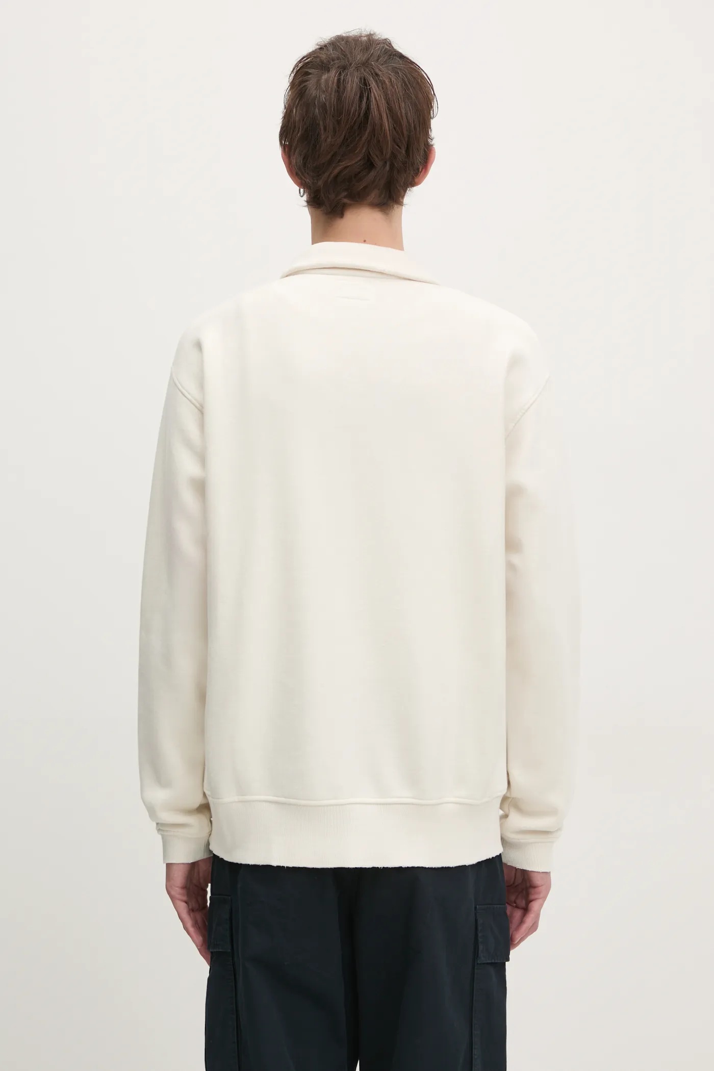 MY WEAKNESS スウェット thisisneverthat sweatshirt Damaged Half Zip Polo Sweatshirt