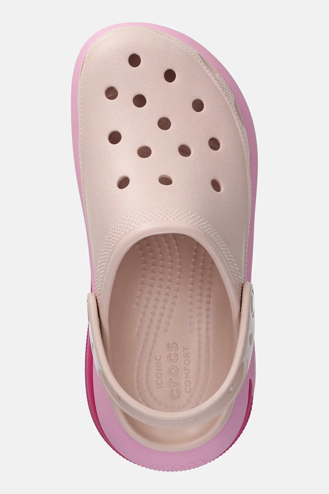 Crocs sliders Mega Crush Matte Clog women's pink color