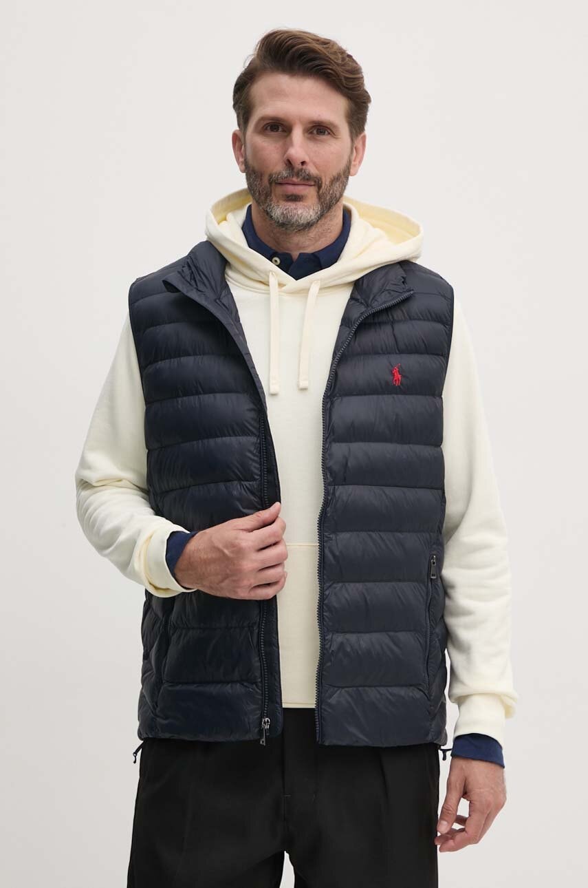 Polo Ralph Lauren vest men's navy blue color 710949962 at PRM US