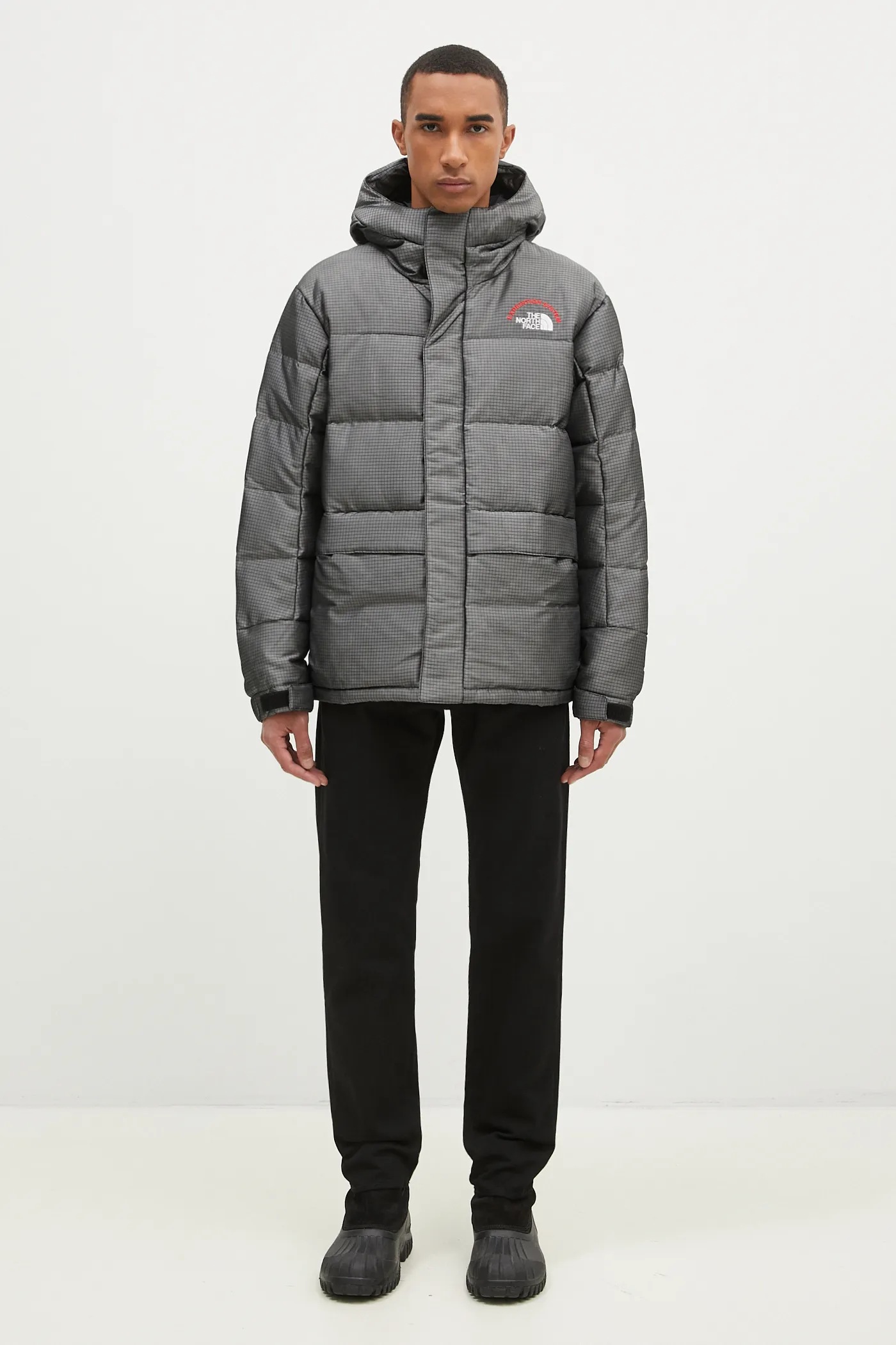 The North Face down jacket TNF x 30th Years HMLYN men's gray color