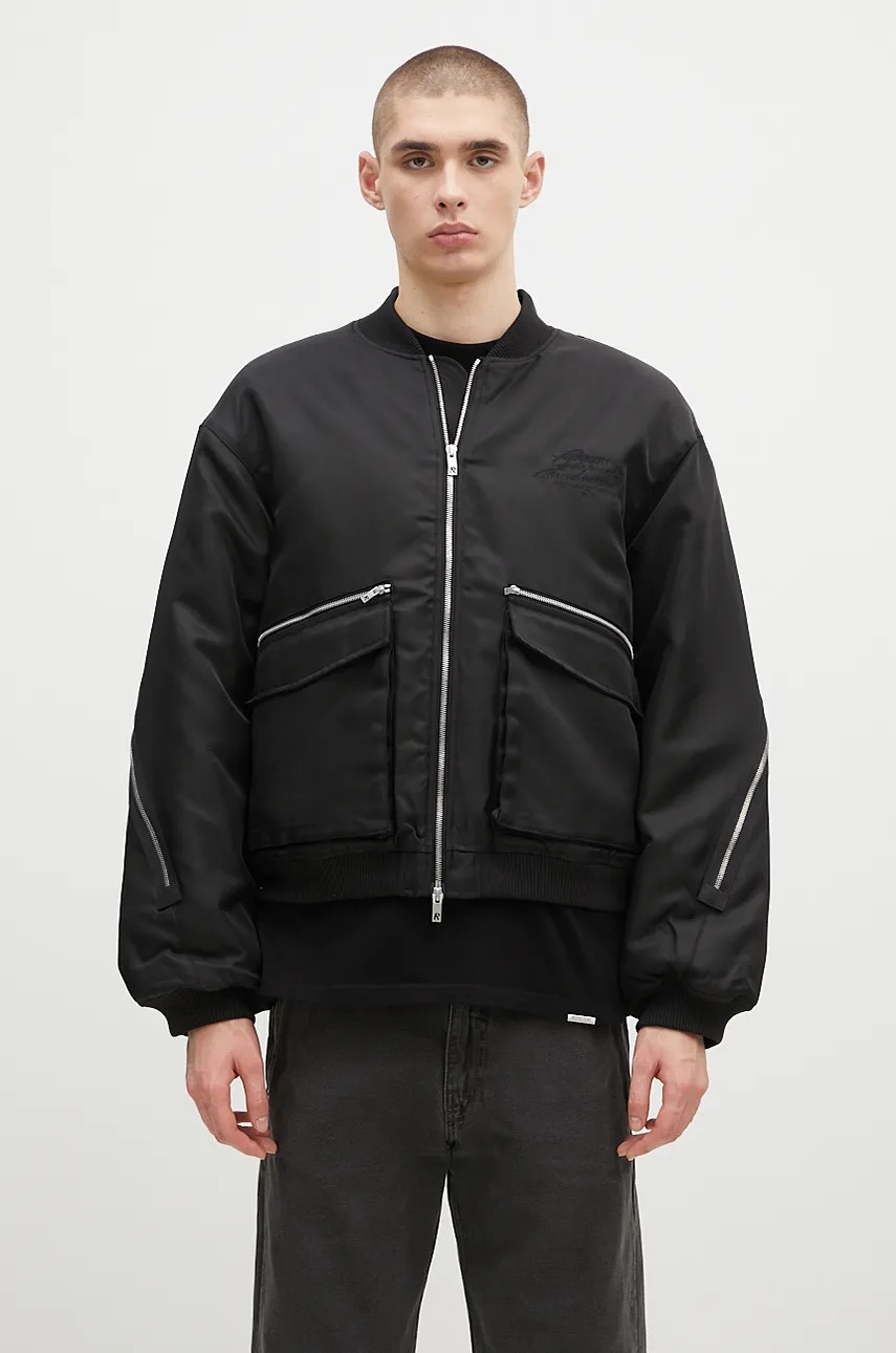 ジャケット YOUHEE PIN STRIPE BOMBER JACKET CHARCOAL Jackets & Coats | Bnwt Hyden Yoo Classic Bomber Jacket