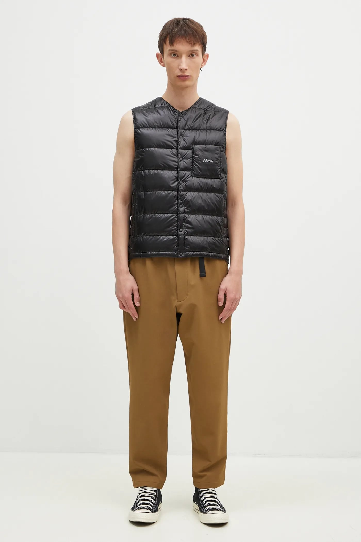 Nanga down vest Inner Down Vest men's black color ND2441 Nanga down vest Inner Down Vest men's black color ND2441