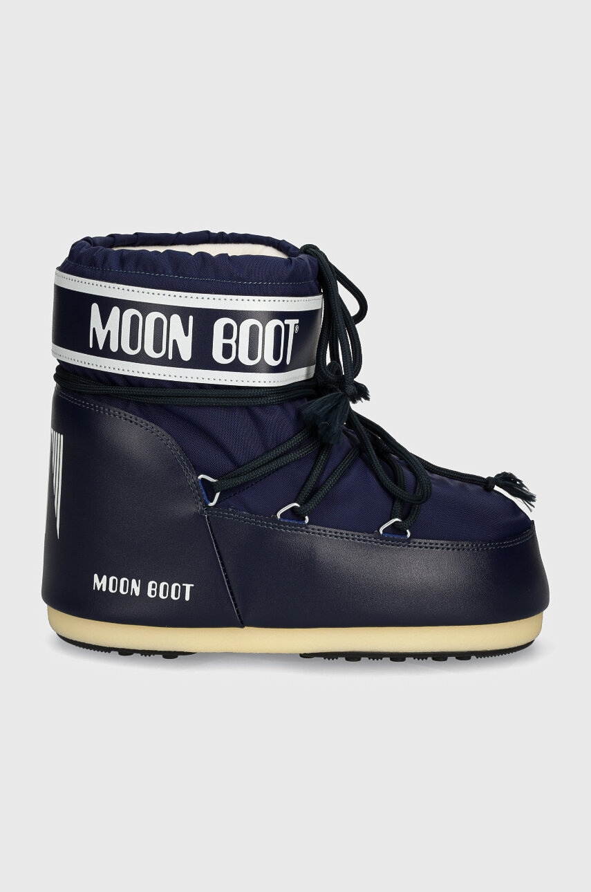 Moon Boot snow boots MB ICON LOW NYLON navy blue color 80D1409340