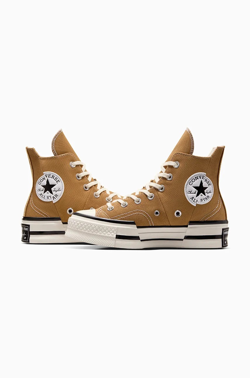 Converse tenisi Chuck 70 Plus femei, culoarea maro, A12321C