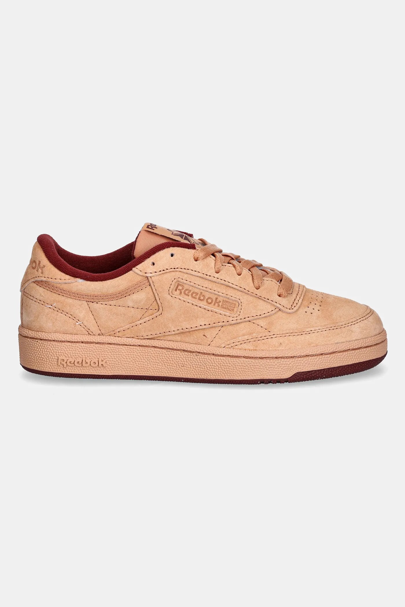 Reebok suede sneakers Club C 85 orange color 100201182 at PRM US