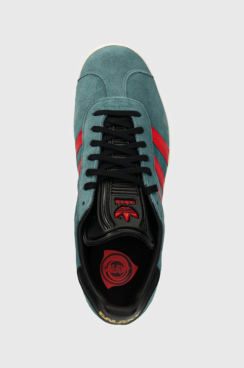 Adidas gazelle trace green black hot sale
