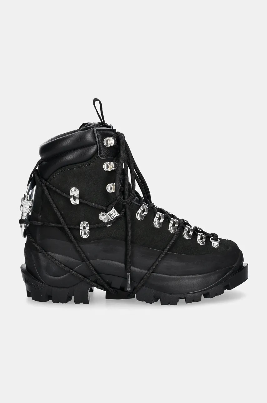 超話題新作 Heliot color black men's boots hiking leather Emil 靴
