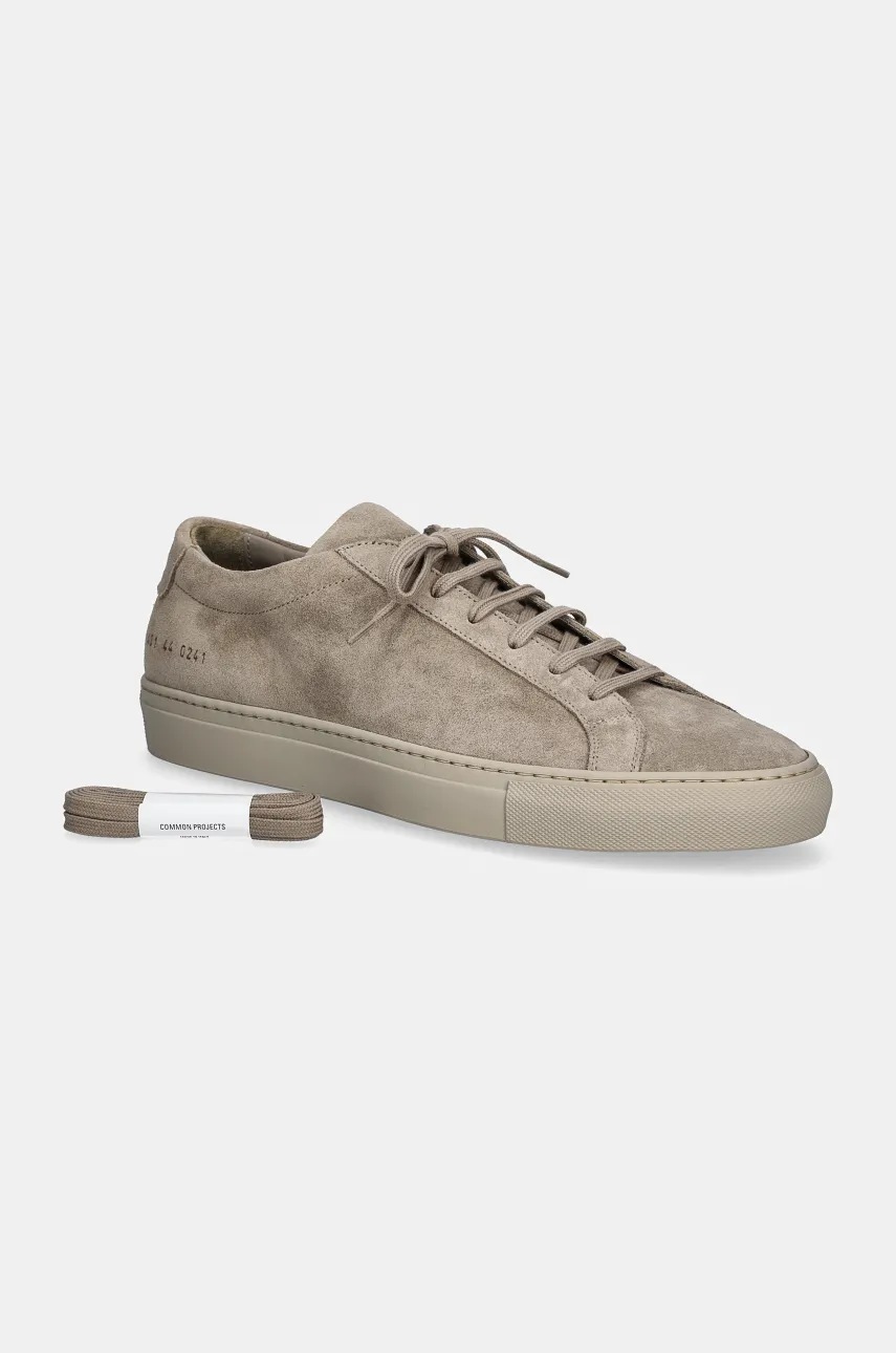 Common Projects suede sneakers Original Achilles in Suede beige color 2431.0241 at PRM US