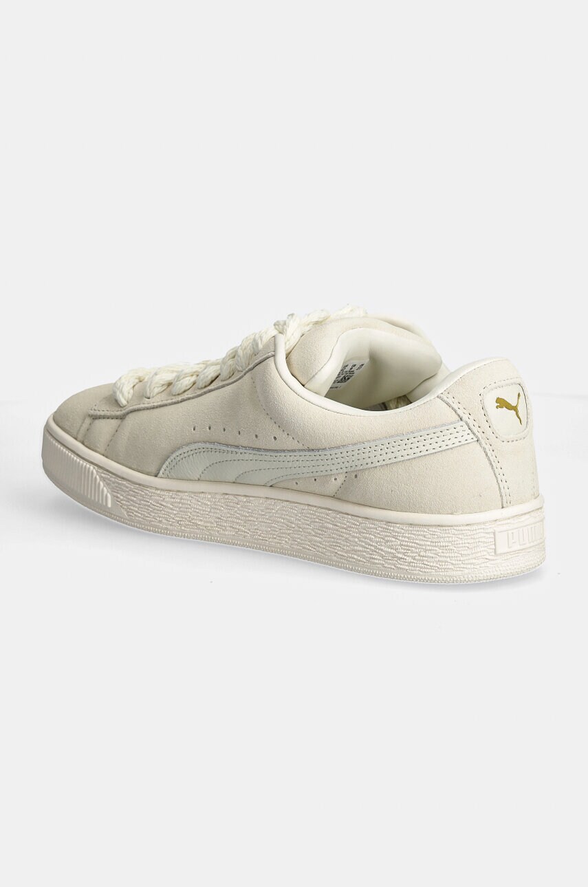 Puma suede satin platform sneakers in beige sales