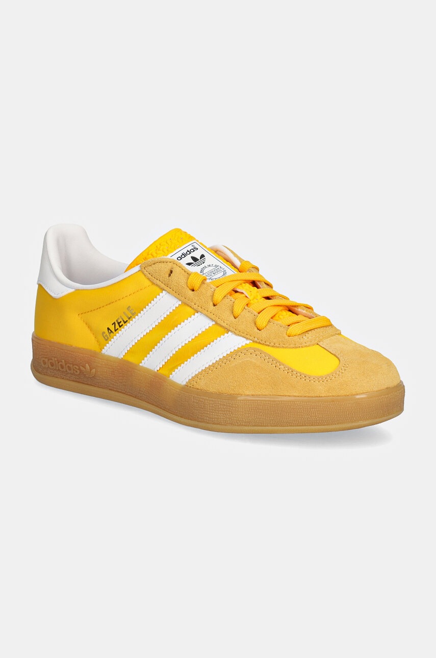 国内配送 adidas GAZELLE AUBU/CLEA/GUM adidas Gazelle Indoor Crew Yellow Gum IE6606 at PRM US