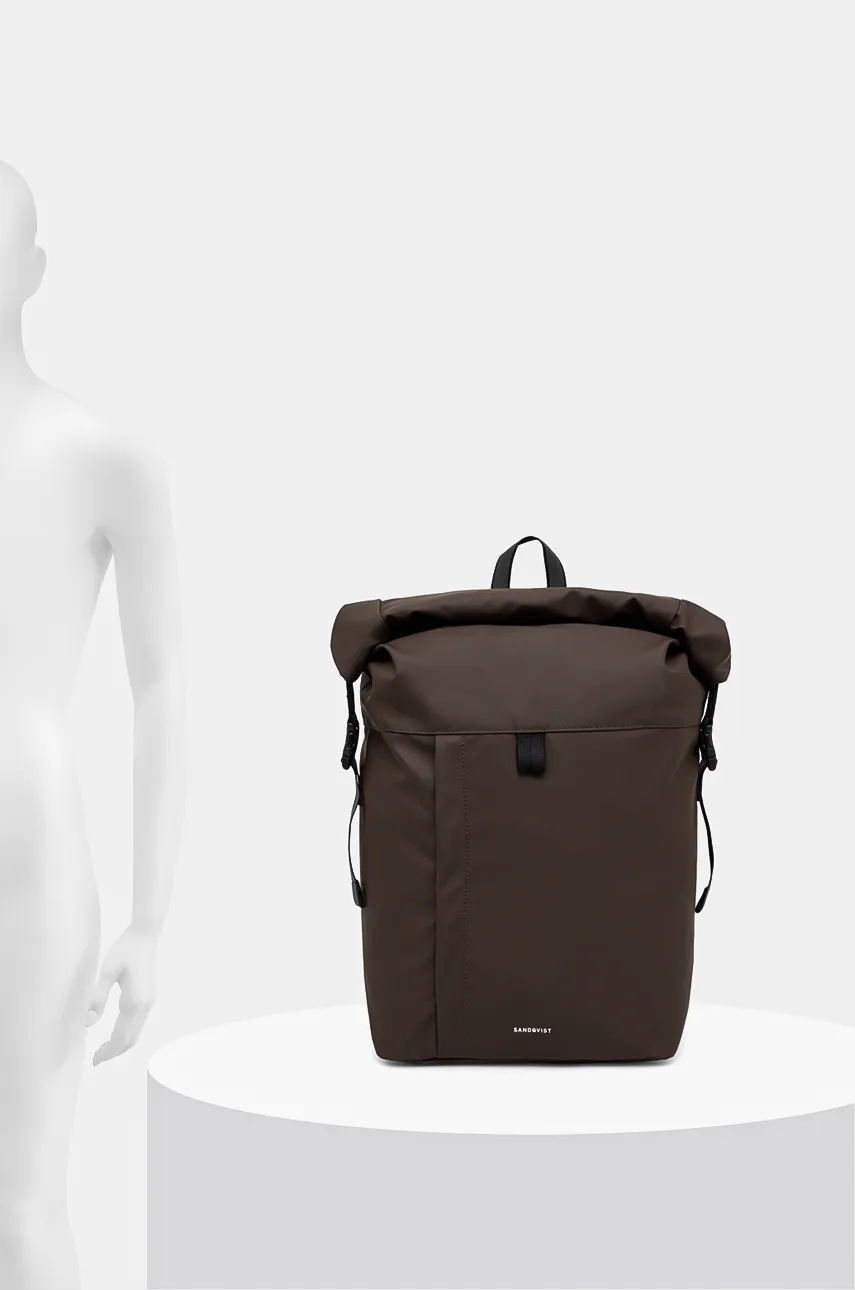Sandqvist backpack Konrad brown color smooth SQA2423 at PRM US