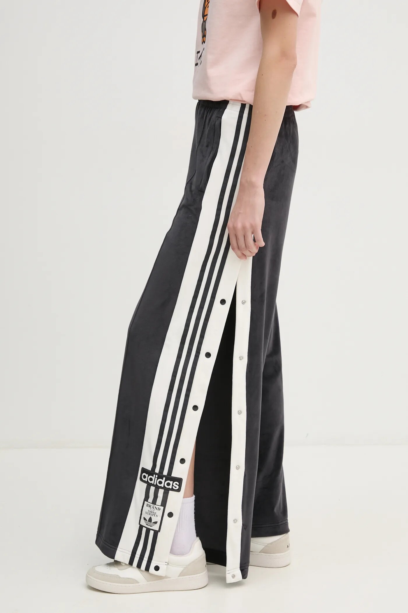 Adidas track pants with buttons sales