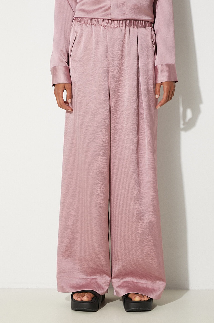 ★Polysooem★ OVERSIZED TUCK PANTS, PINK Designer fashion, Seoul-fully created | W Concept
