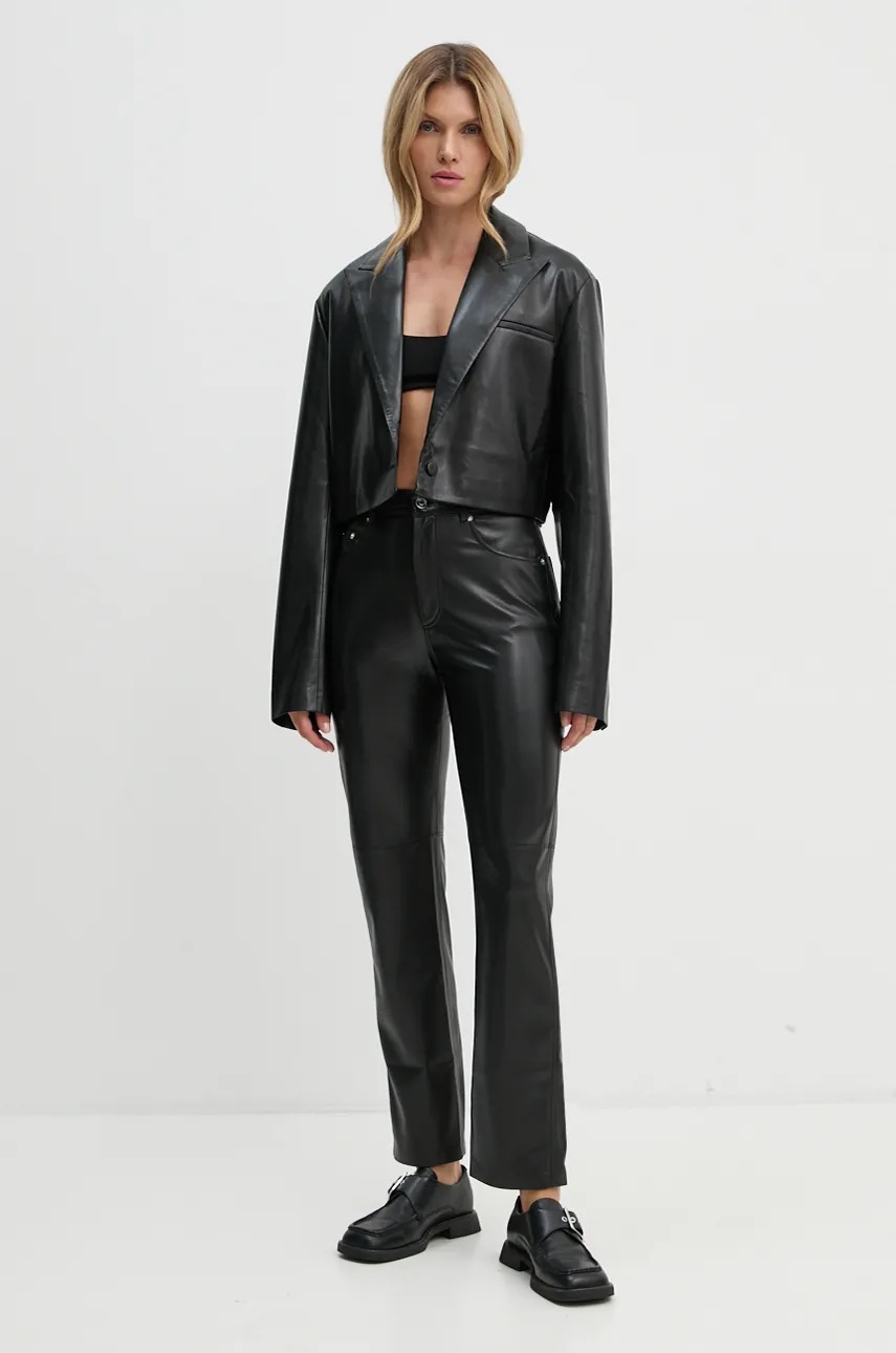Nanushka trousers VINNI women's black color NW22CRPA00199 at PRM US