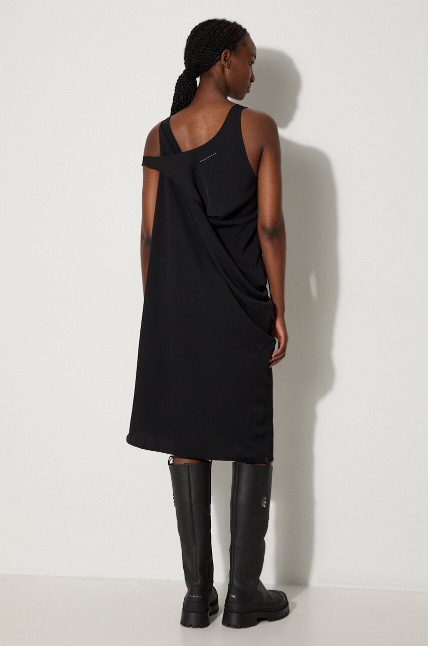 MM6 Maison Margiela dress black color S62DD0038.S37977 at PRM US