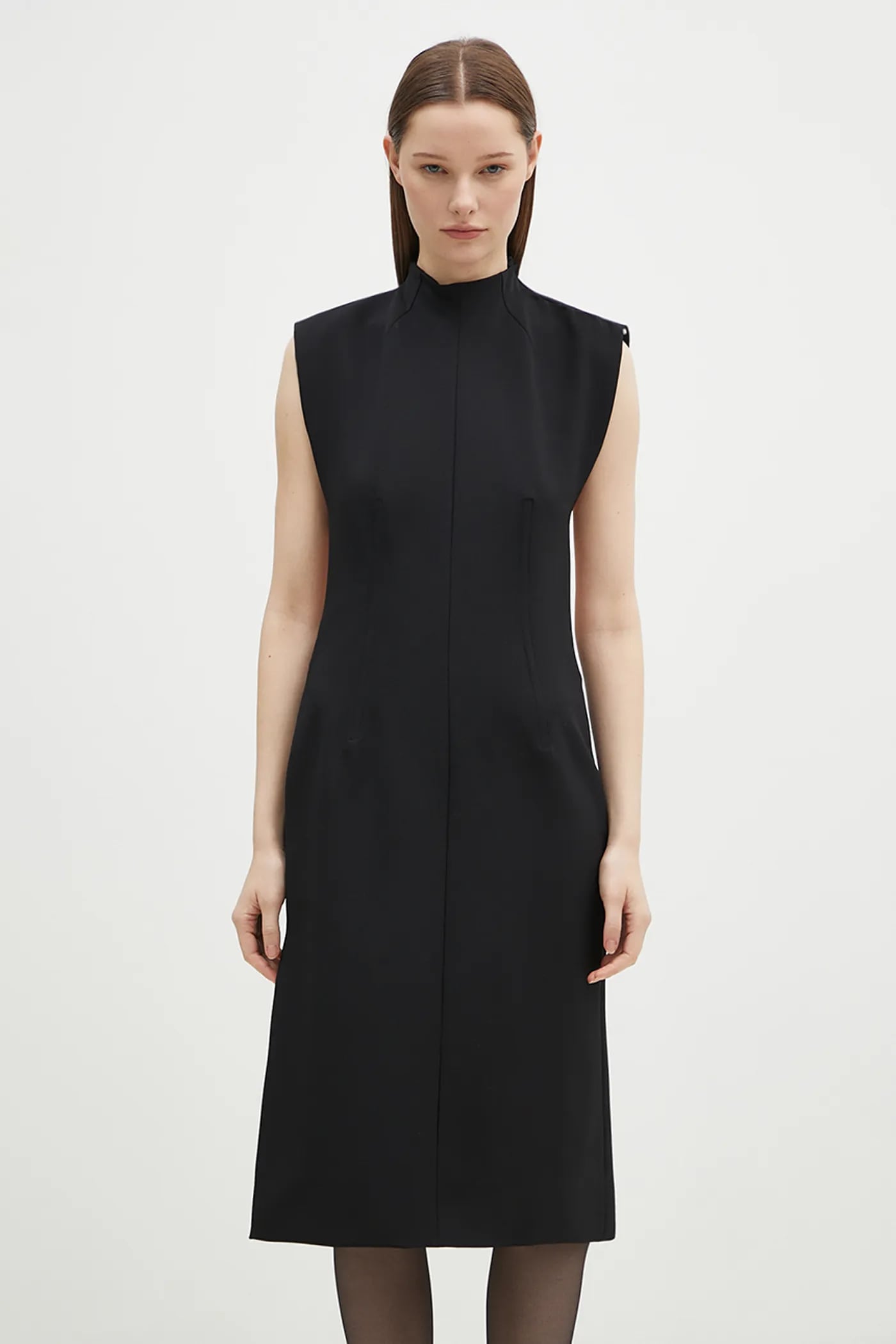 ワンピース Sportmax Black Wool Blend Sleeveless Dress Sportmax wool blend dress Alete1234 PRM EU
