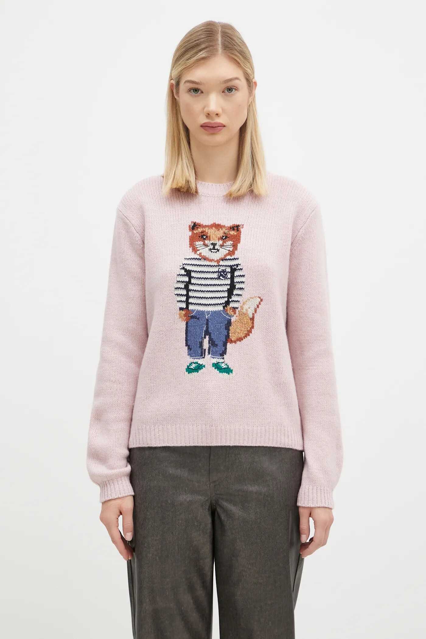 Maison Kitsuné woolen jumper Dressed Fox Intarsia PRM EU