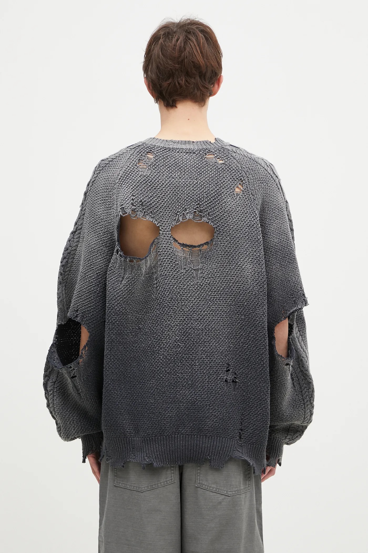 Maison MIHARA YASUHIRO cotton jumper Sun Faded Knit Pullover Maison MIHARA YASUHIRO cotton jumper Sun Faded Knit Pullover