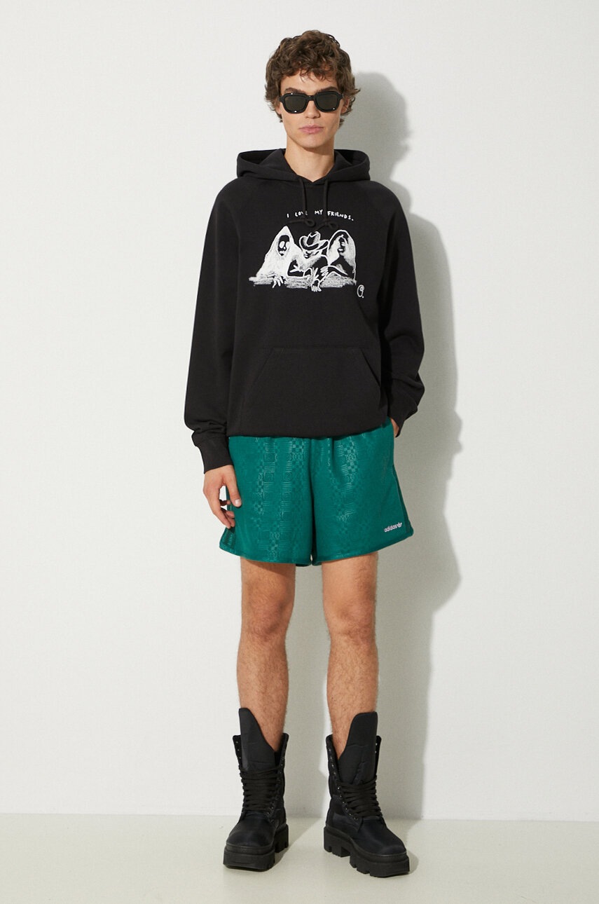 ★★Adairs★★ 80s 3S Sprinter Shorts Green JC6515 adidas '80s Embossed 3-Stripes Sprinter Shorts - Green