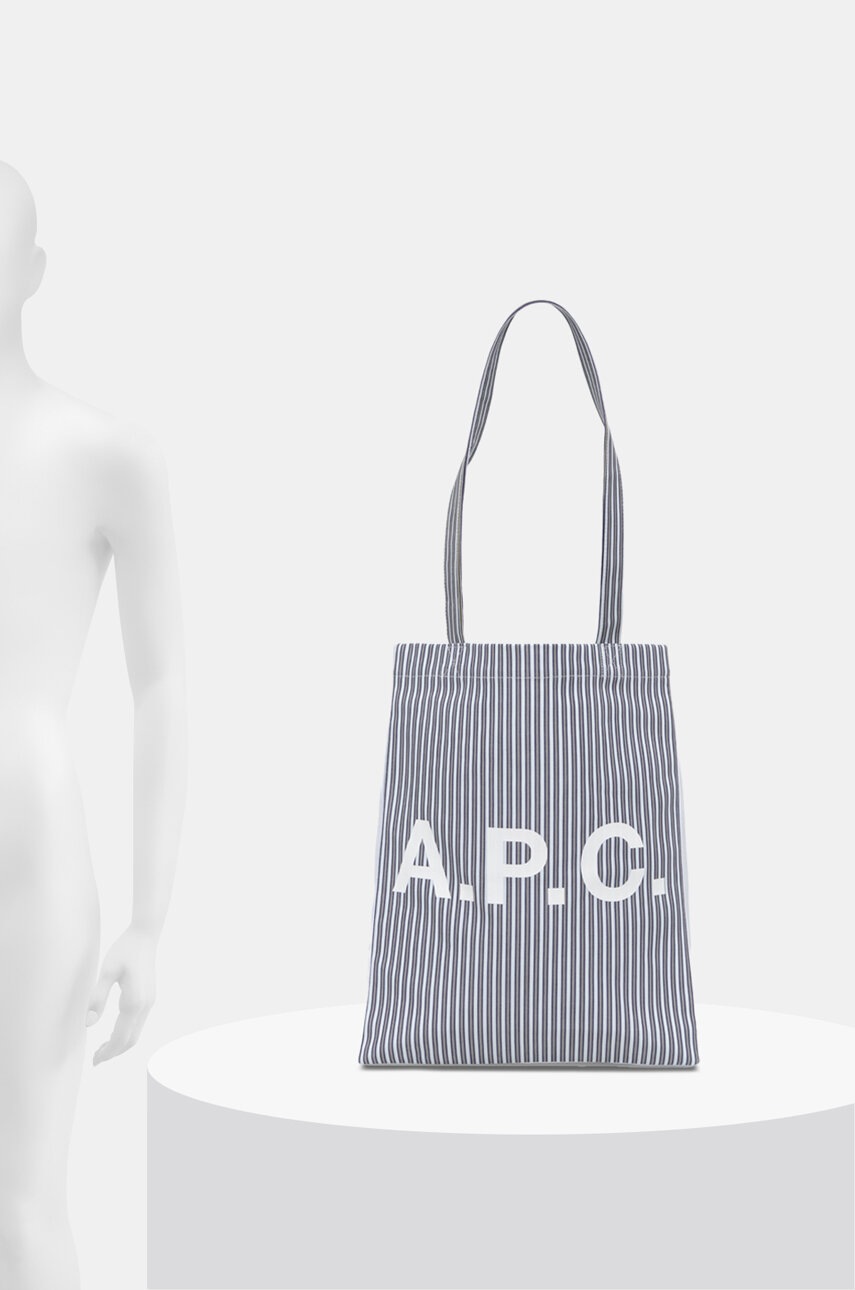 ★A.P.C.★ Lou Tote Bag Navy Check COGZXM61442IAK COGZXM6144 MUSINSA | A.P.C. Lou Tote Bag - Navy Check / COGZXM61442IAK