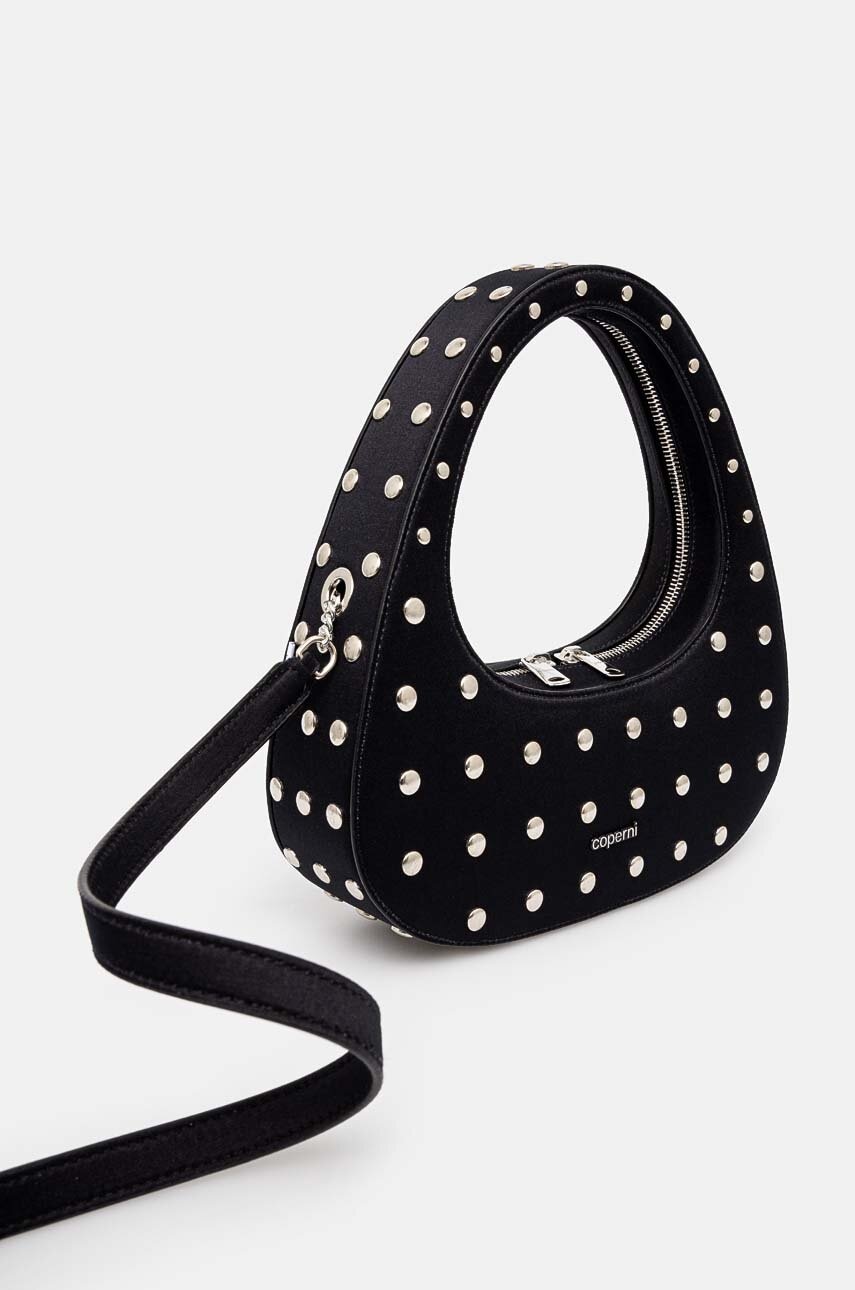 Coperni handbag Studded Crossbody Baguette Swipe Bag black