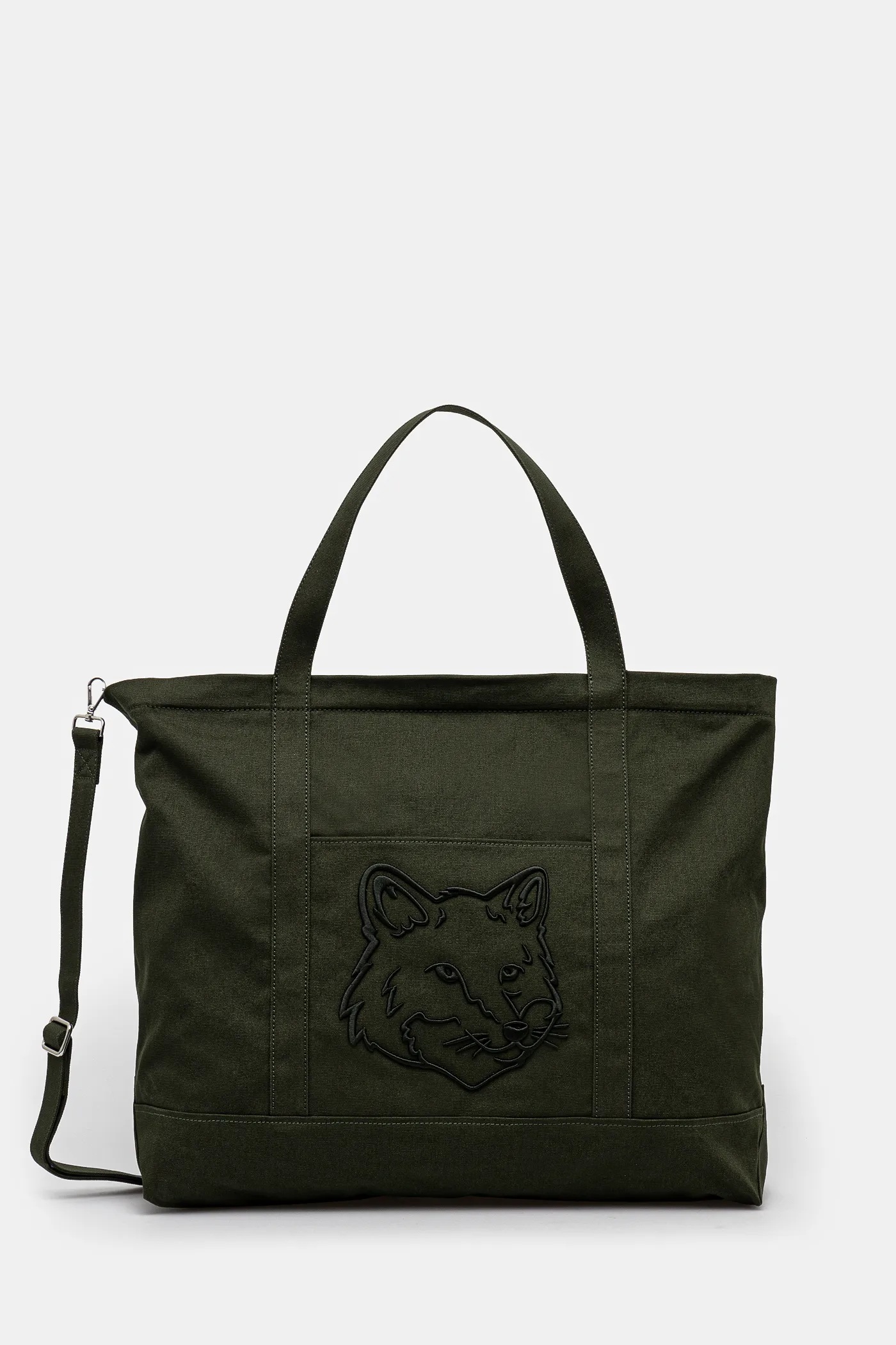 ◎MINOC◎ Roy Leaf Tote Bag (Medium) Maison Kitsuné cotton bag Fox Head Xl Tote PRM EU