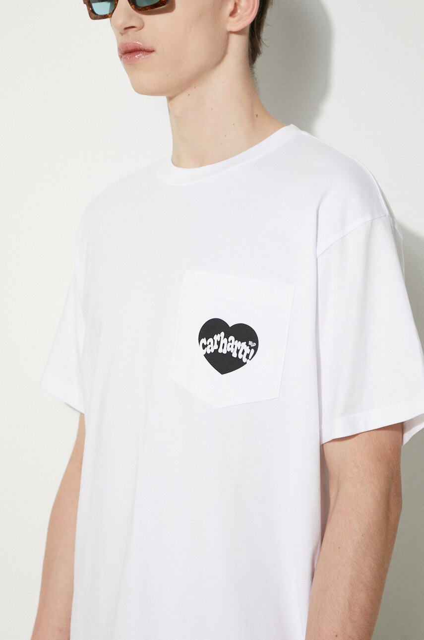 [CARHARTTWIP] S/S AMOUR POCKET T-SHIRT ★大人気★ Carhartt Wip S/S Amour Pocket Tee White Shortsleeves