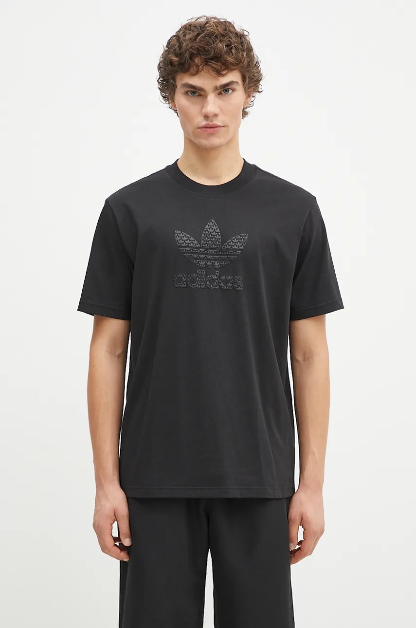 adidas Originals cotton t shirt men s black color with a print IZ2527 at PRM US