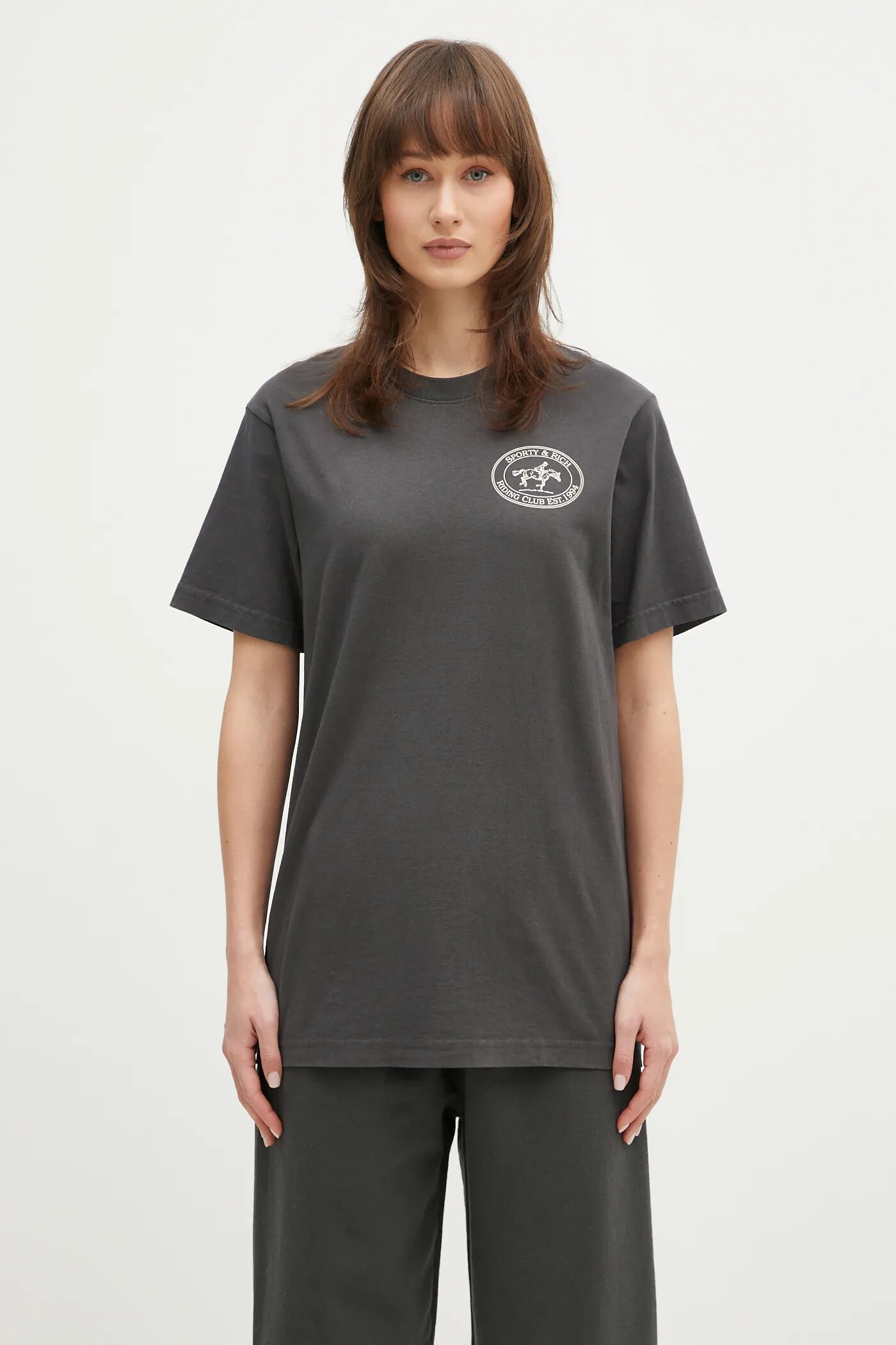 Sporty & Rich cotton t-shirt Riding Club PRM EU