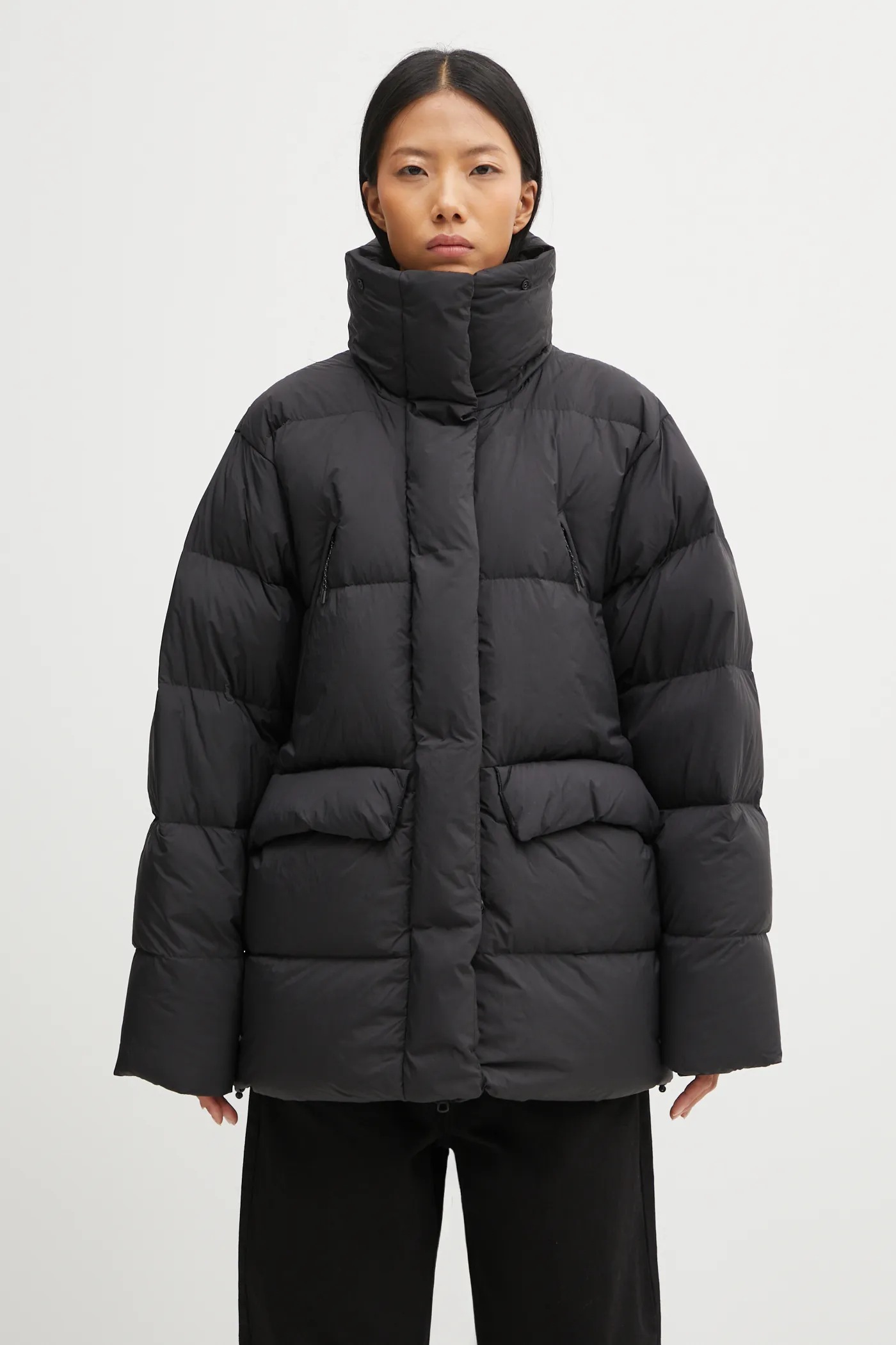HUFFER NO COMPLY PUFFER XL ブラック MENS HUFFER PUFFER JACKET BLACK – Huffer