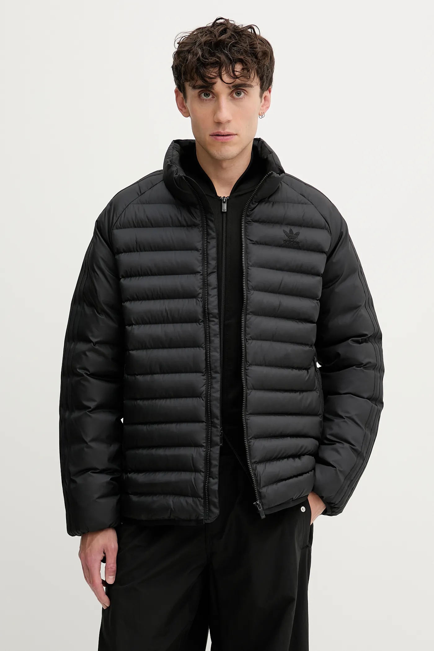 adidas クロップドジャケット M adidas ブラック クロップドジャケット - メルカリ