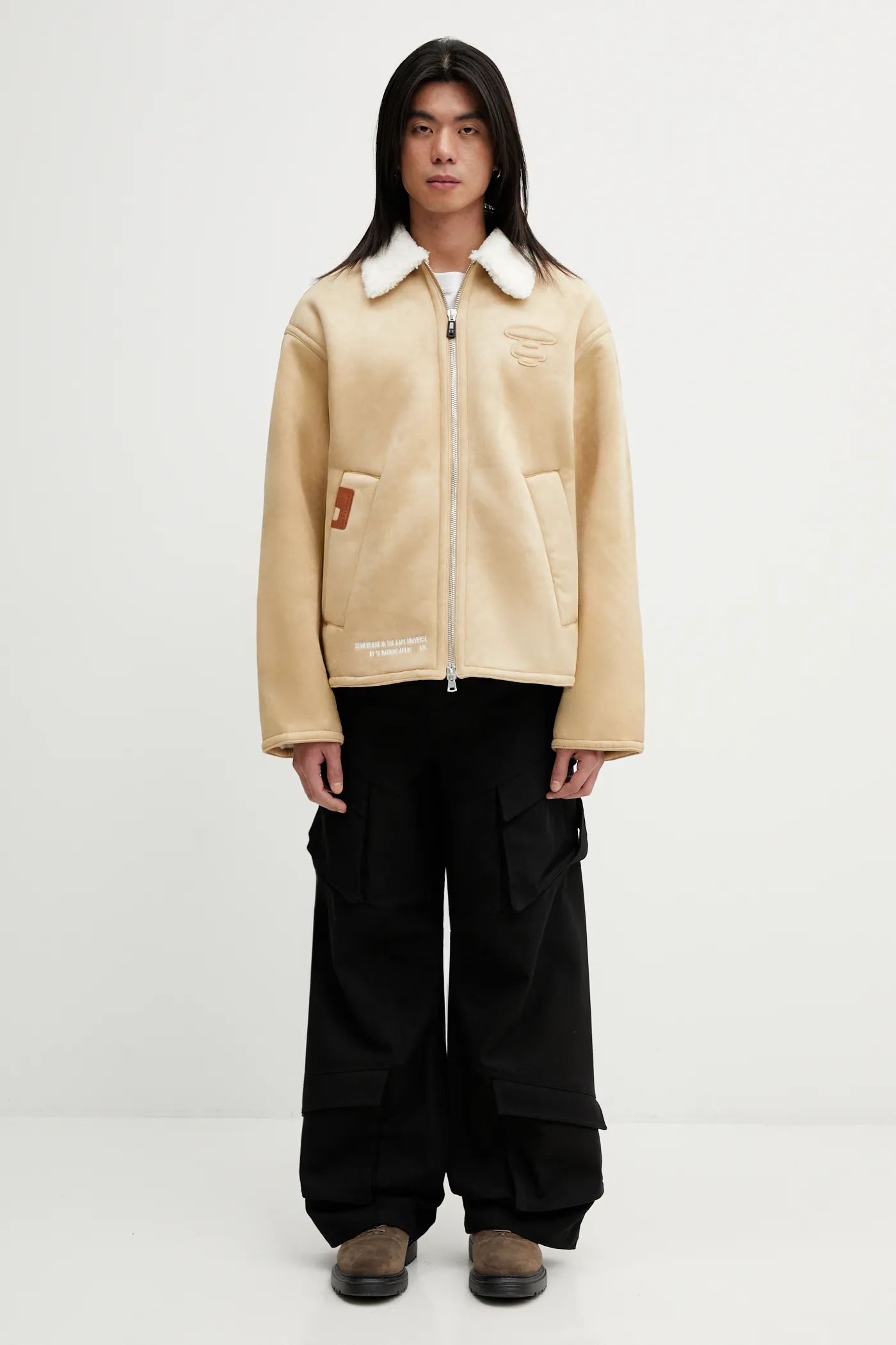 AAPE jacket beige color AAPJKM7747XXP at PRM US