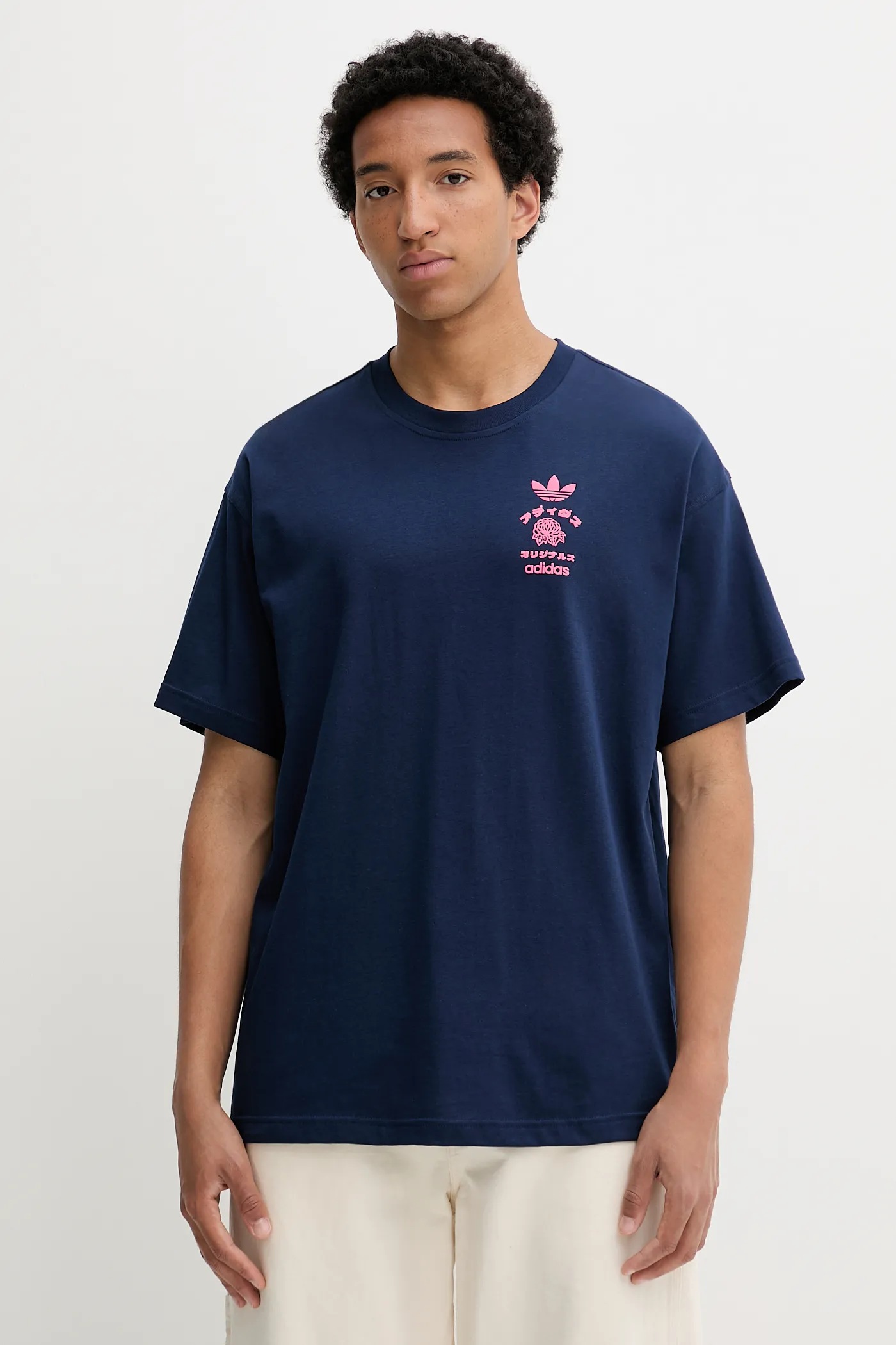 Хлопковая футболка adidas Originals Japan Florals T с принтом