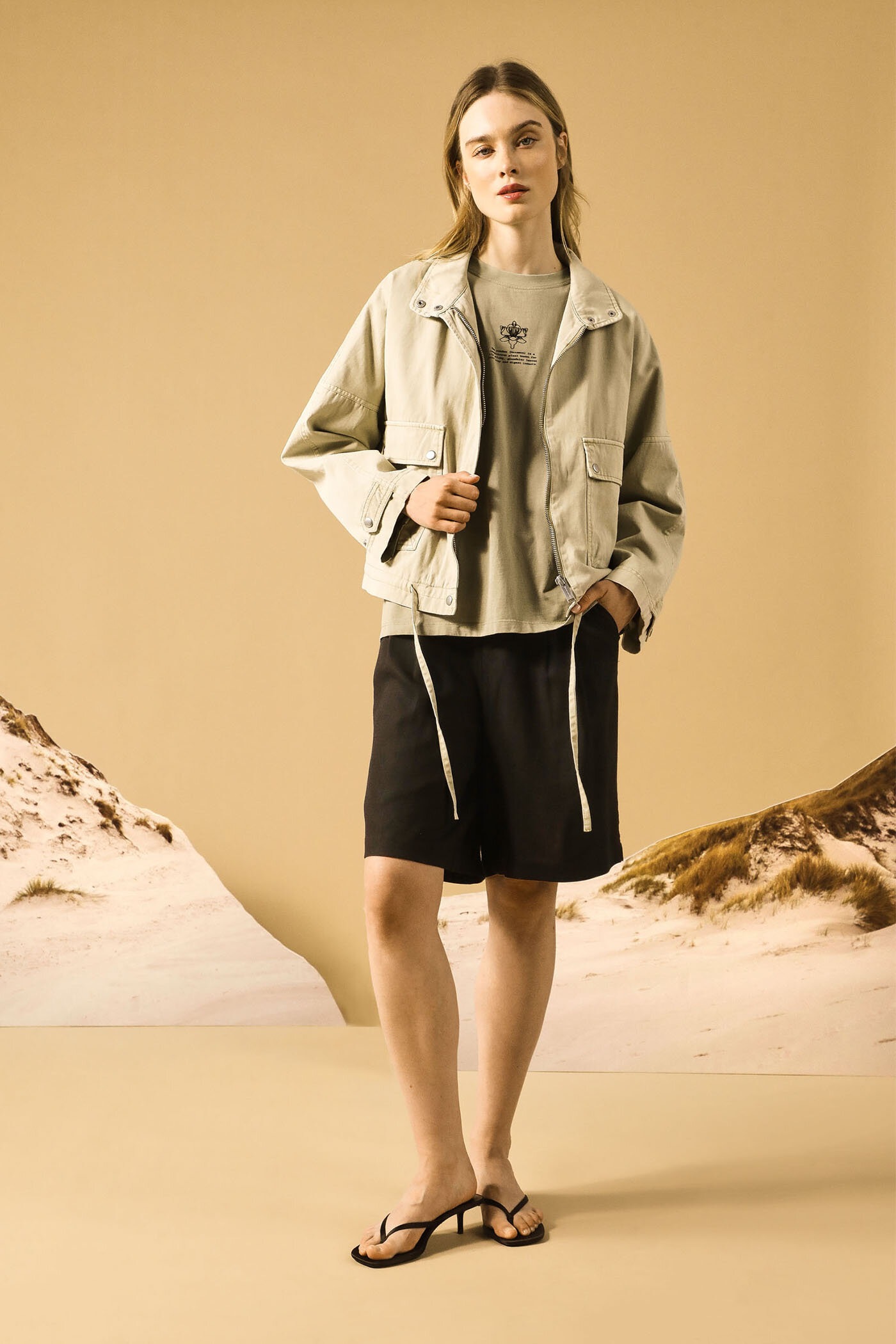 ソルト☆'SBOTANIZE OLDMOUNTAIN T-shirt bawełniany damski z kolekcji Medicine x Słowiński Park