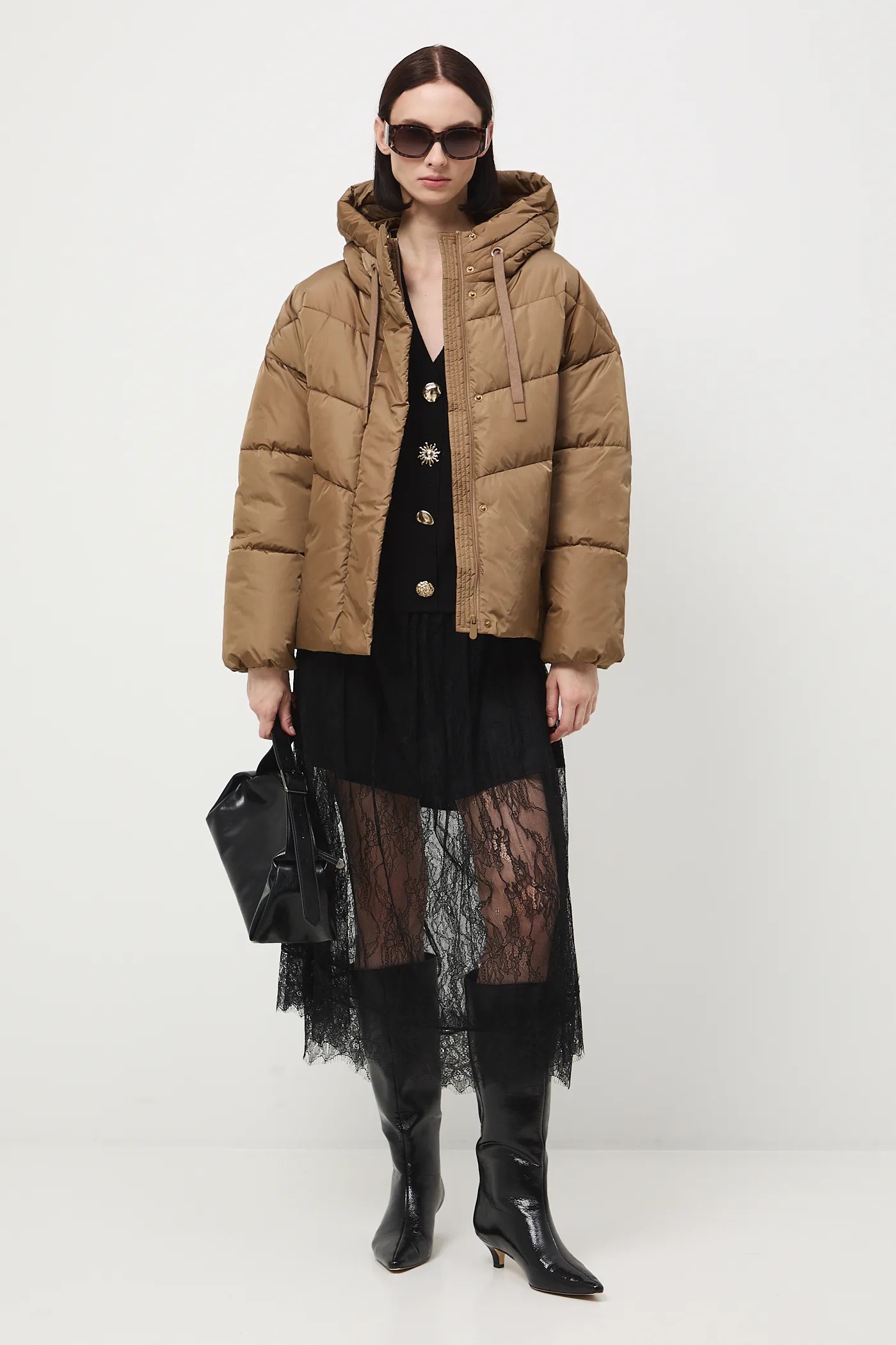 ジャケット・アウター mari Medicine kurtka damska kolor beżowy zimowa oversize | Answear.com