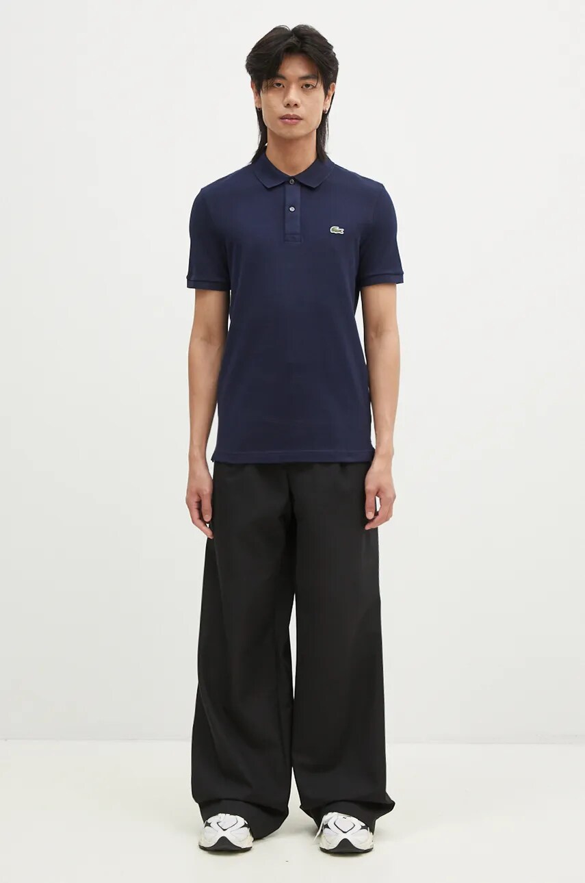 Navy lacoste polo shirt online