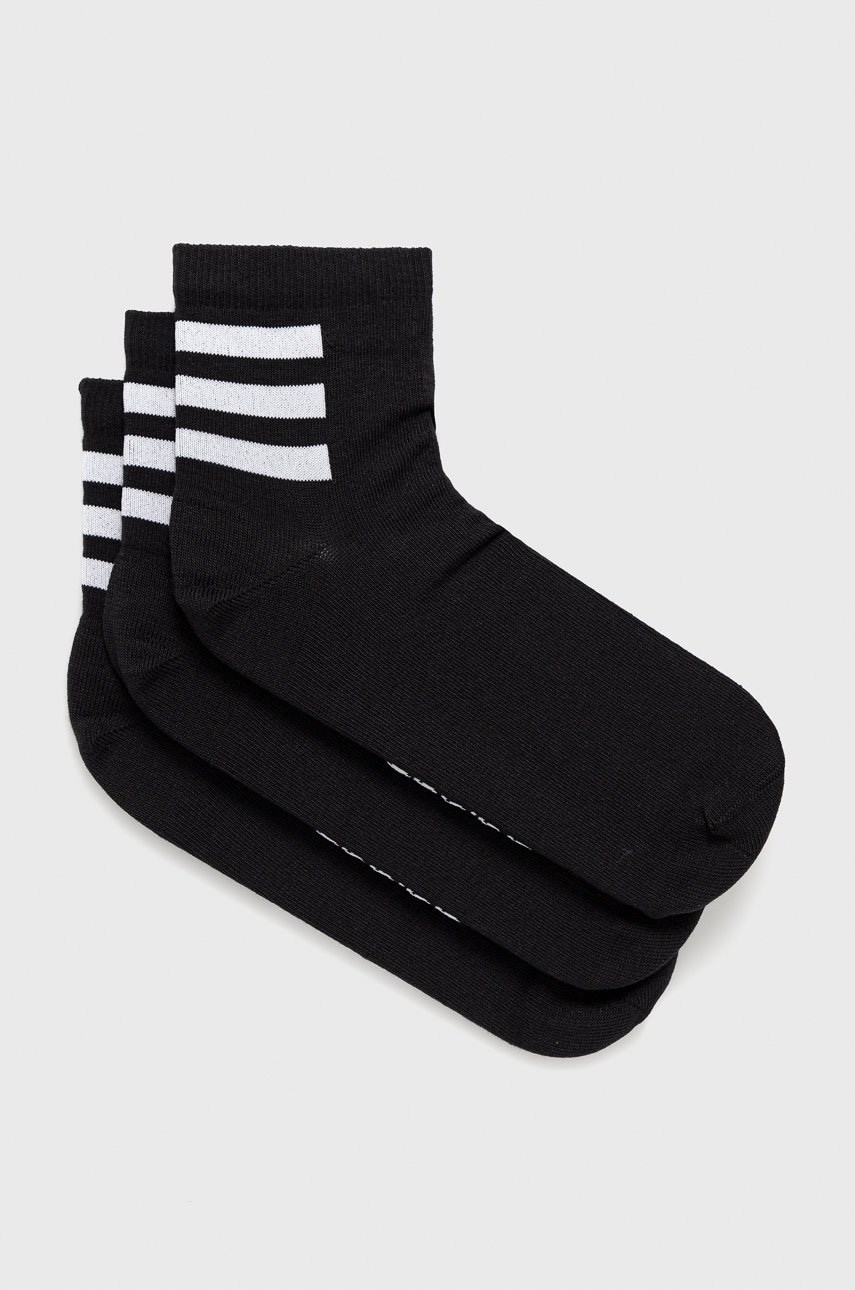 Ponožky adidas (3-pack) GE6164 pánske, čierna farba | ANSWEAR.sk