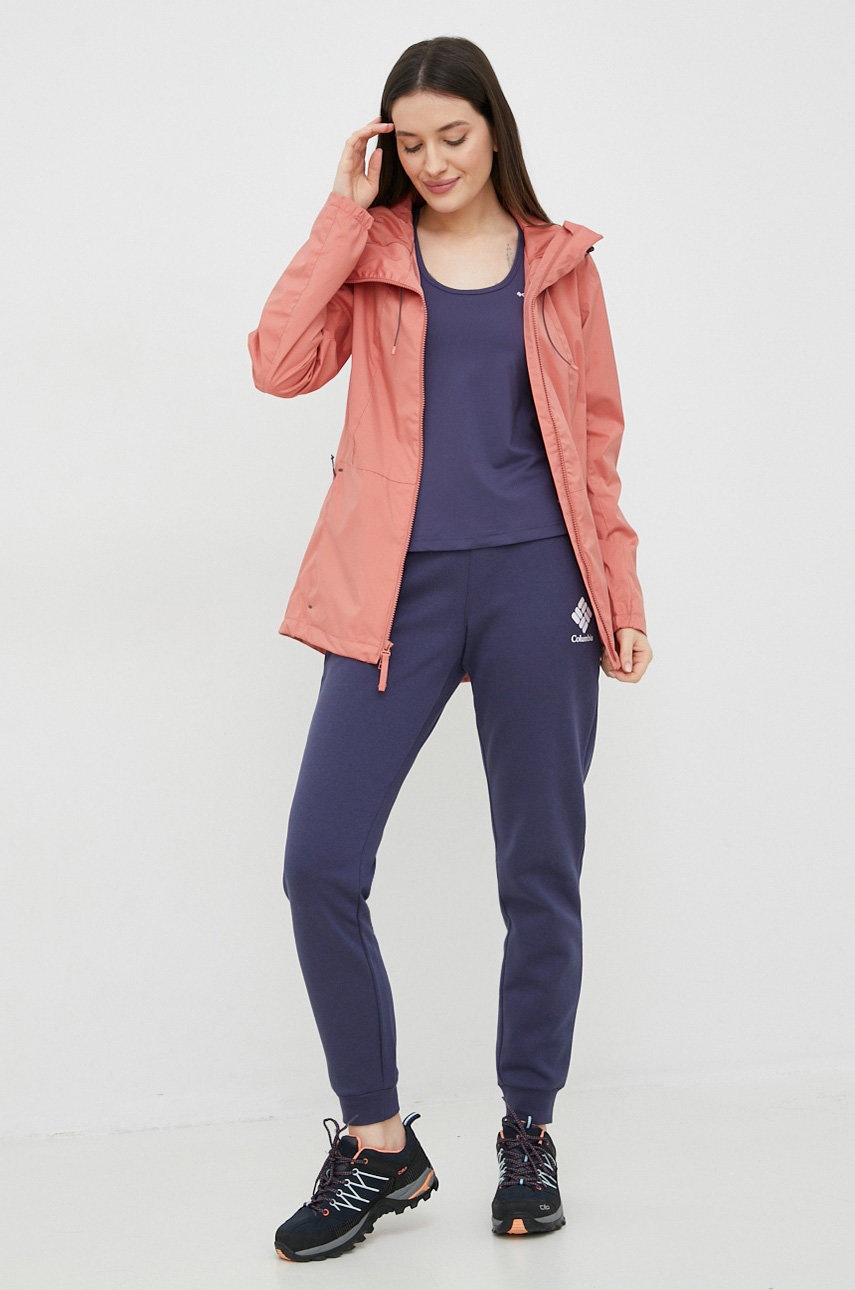 Columbia Giacca Sunrise Ridge Donna: Impermeabile, Traspirante E Con Cappuccio - 6