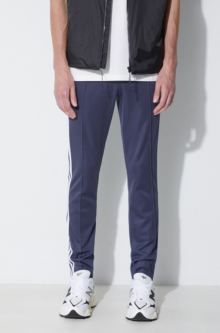 navy blue cuffed track pants