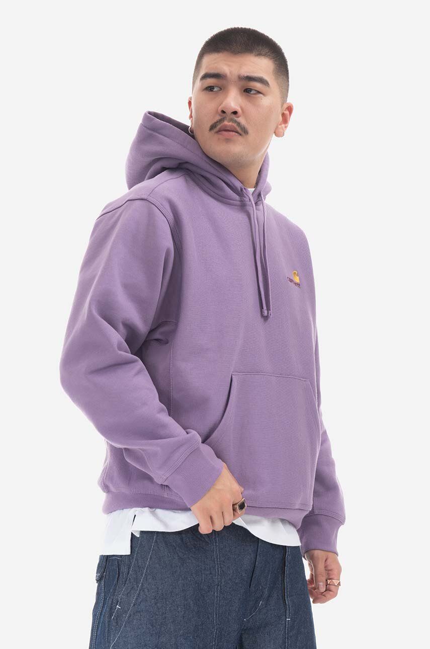 Carhartt Wip - Sudadera Para Hombre Morada - Hooded American Script  Sweatshirt