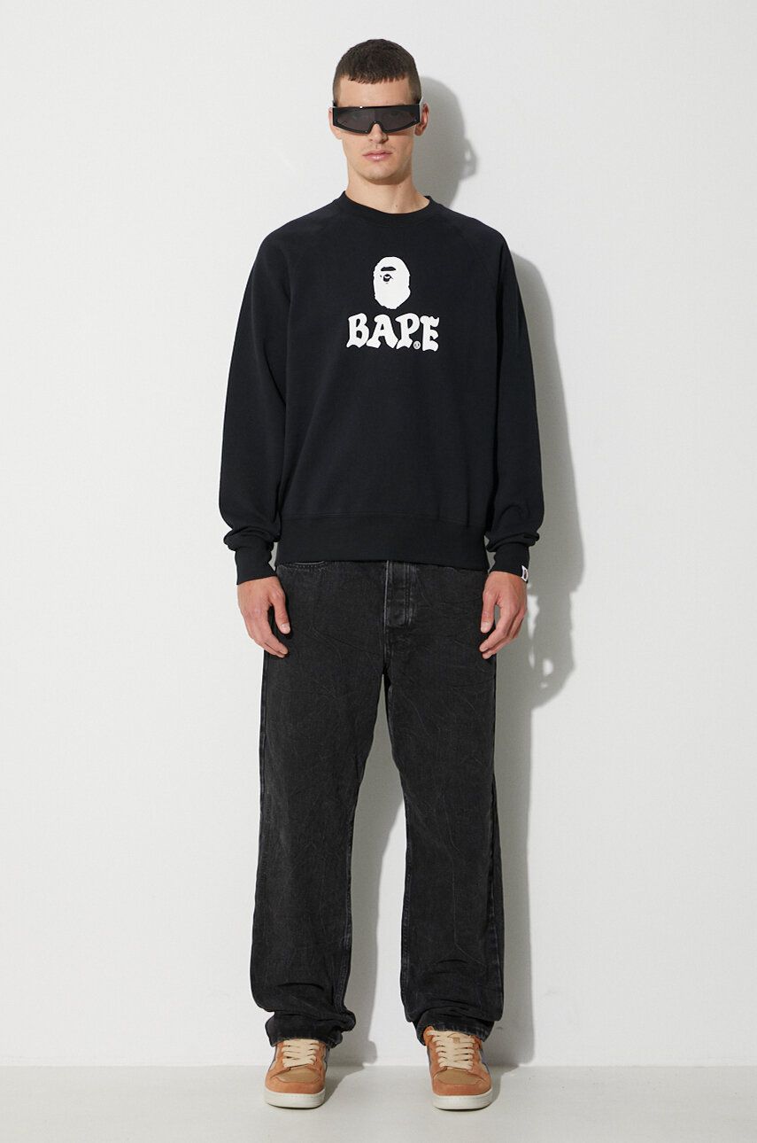 A Bathing Ape sweatshirt men s black color buy on PRM