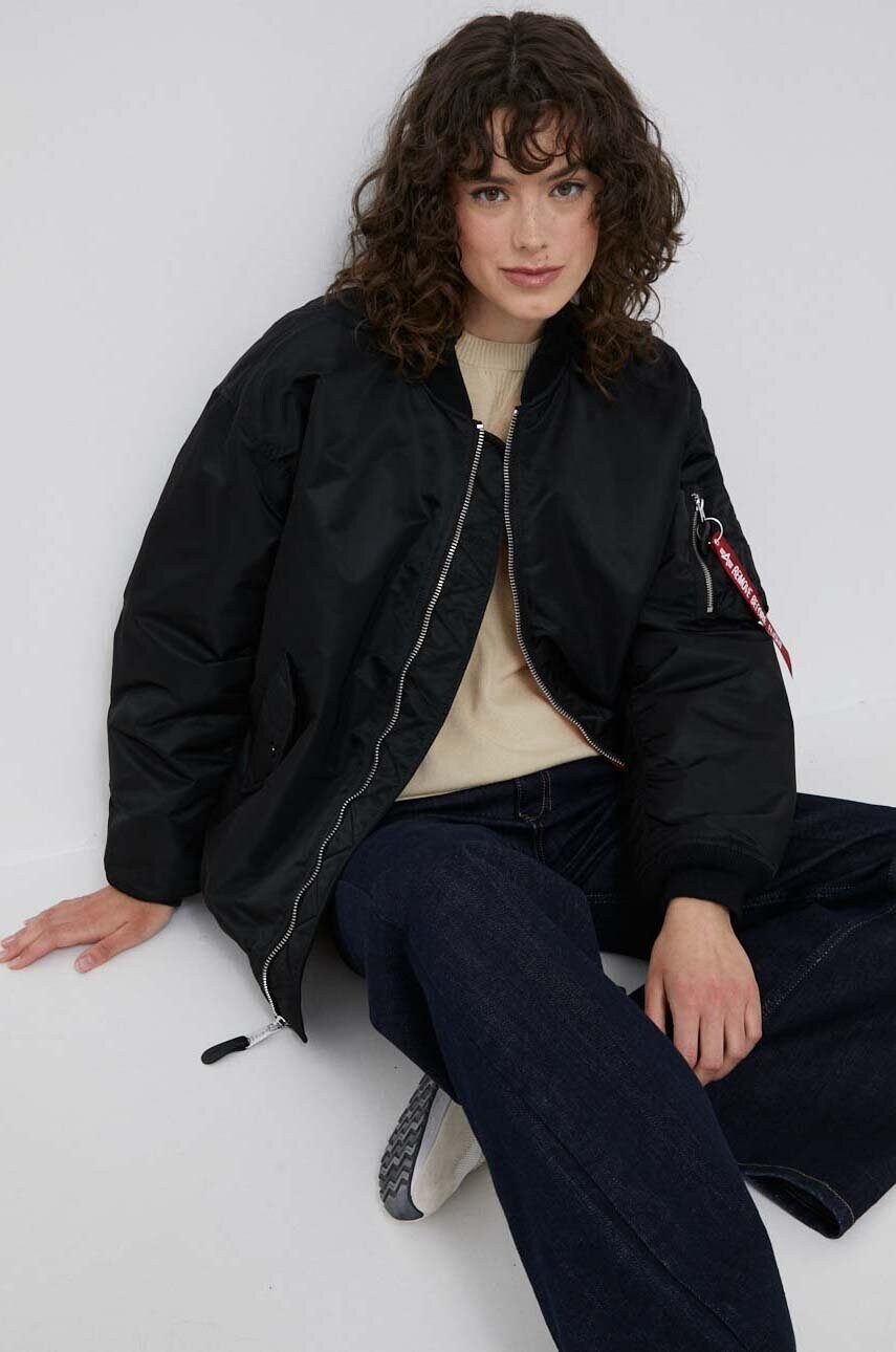 Alpha Industries bomber jacket MA-1 CORE WMN womenメs black Alpha Industries bomber jacket MA-1 CORE WMN womenメs black