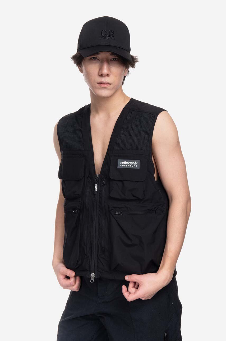 adidas Originals vest men\'s black color | buy on PRM