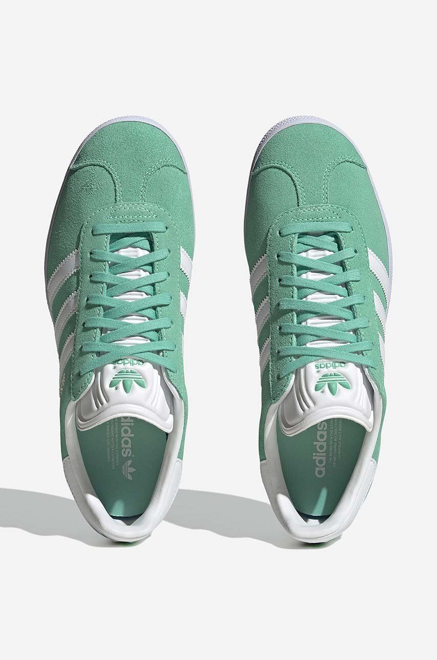 adidas Originals suede sneakers Gazelle green color