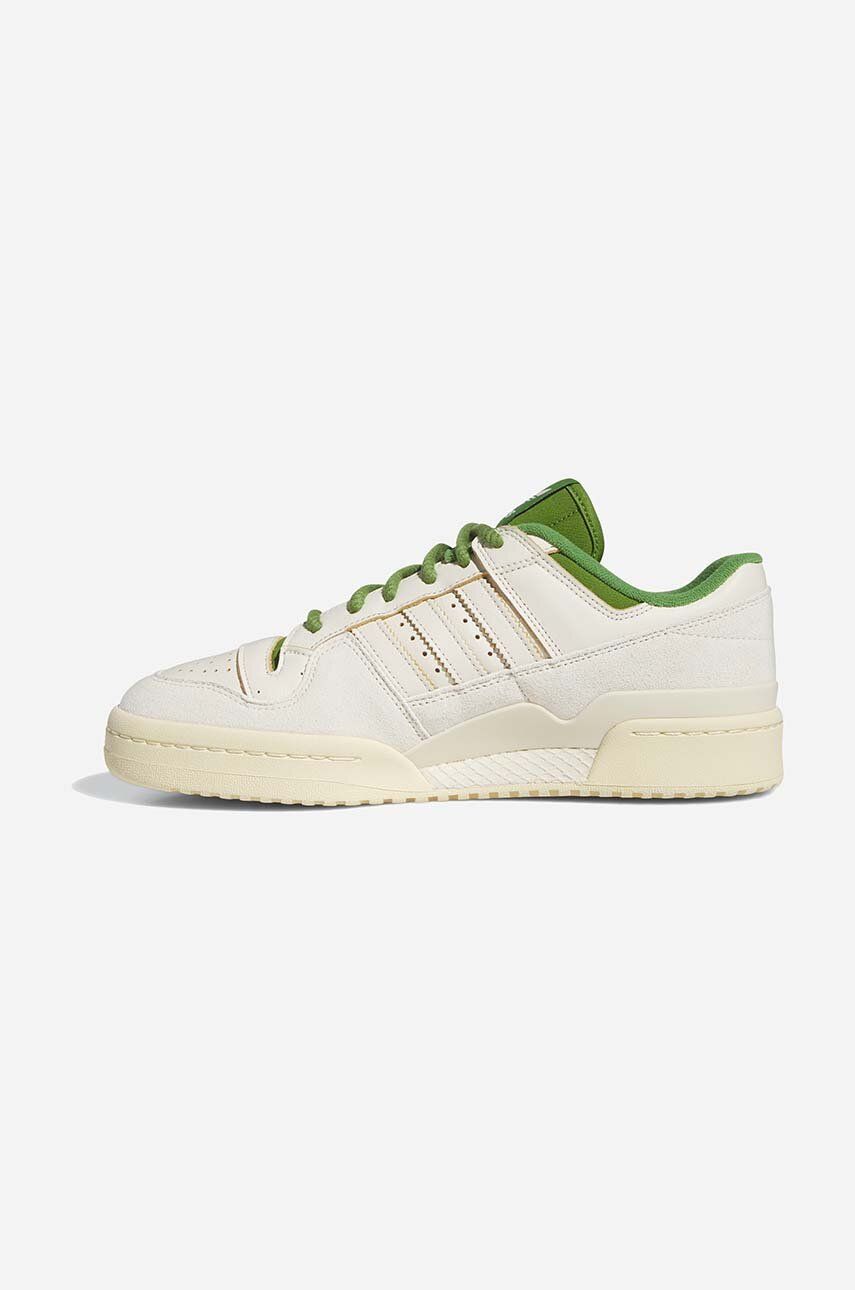 adidas leather sneakers Forum 84 Low CL FZ6296 beige color | buy