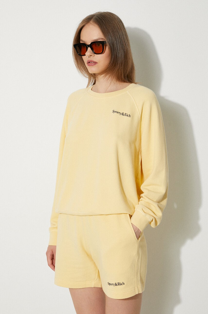 F.ILLUMINATEのSporty Raglan Sweatshirt 全4色 Sporty & Rich cotton sweatshirt Vendome Embroidered maroon