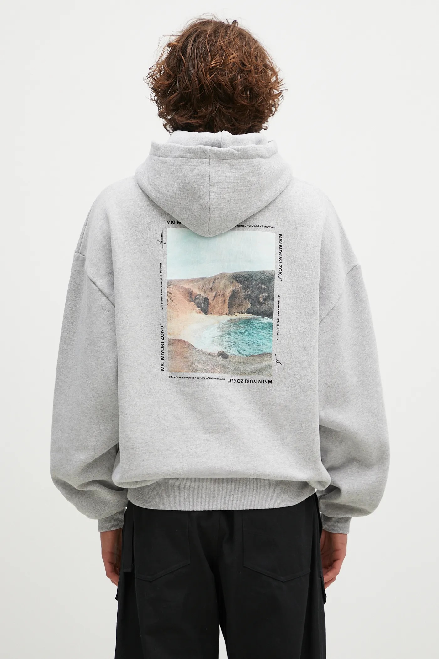 アウターその他 [MATINKIM]crinkle hoody shirt jumper in sky SLY | FRONT BUTTON KNIT HOODIE (タンクトップ ) |SHEL'TTER